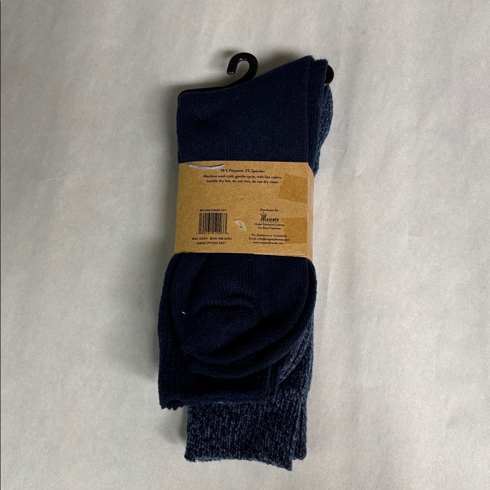 New Born Socks 2 Pair Men’s Blue Super Soft Boot Socks Casual Activewear Classic - Picture 4 of 13
